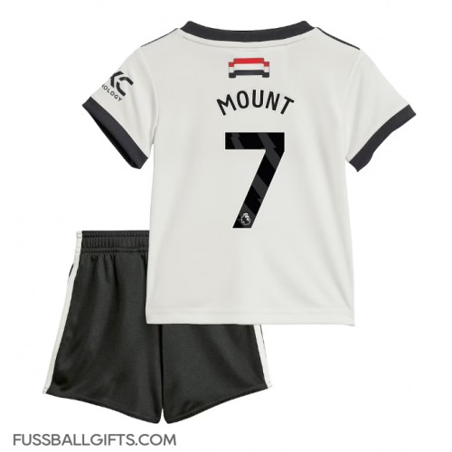 Manchester United Mason Mount #7 Fußballbekleidung 3rd trikot Kinder 2024-25 Kurzarm (+ kurze hosen)